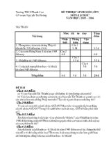 Đề 1 thi học sinh giỏi lớp 9 môn Lịch sử năm học 2015  2016